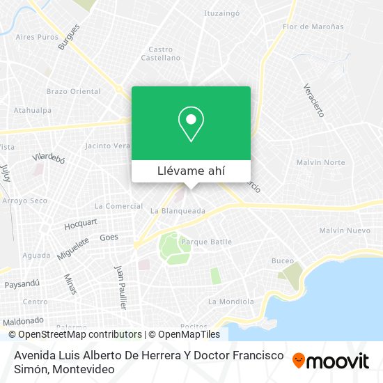 Mapa de Avenida Luis Alberto De Herrera Y Doctor Francisco Simón