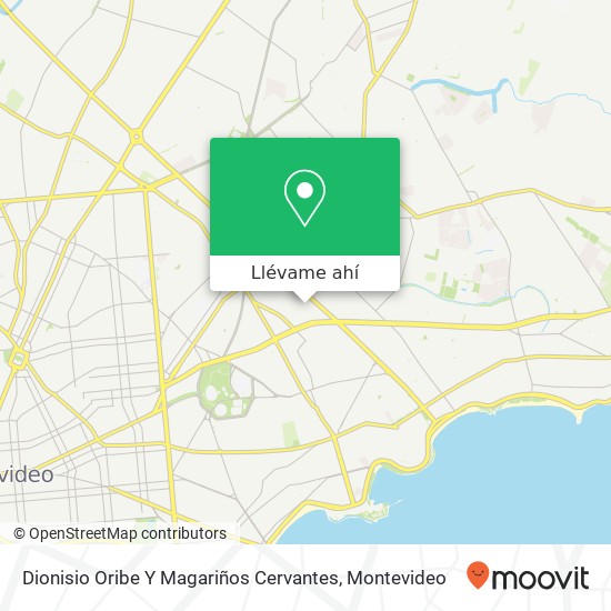Mapa de Dionisio Oribe Y Magariños Cervantes