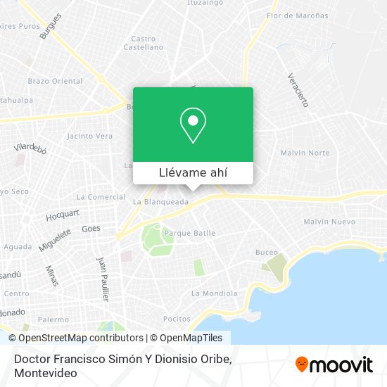 Mapa de Doctor Francisco Simón Y Dionisio Oribe