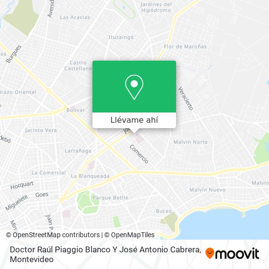 Mapa de Doctor Raúl Piaggio Blanco Y José Antonio Cabrera
