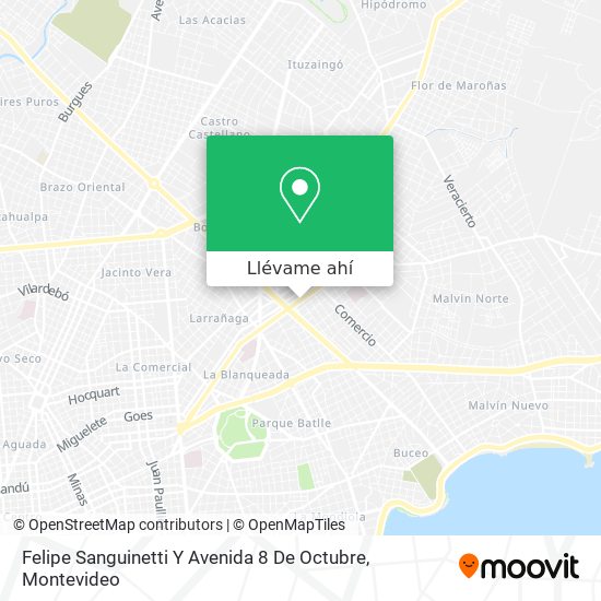 Mapa de Felipe Sanguinetti Y Avenida 8 De Octubre