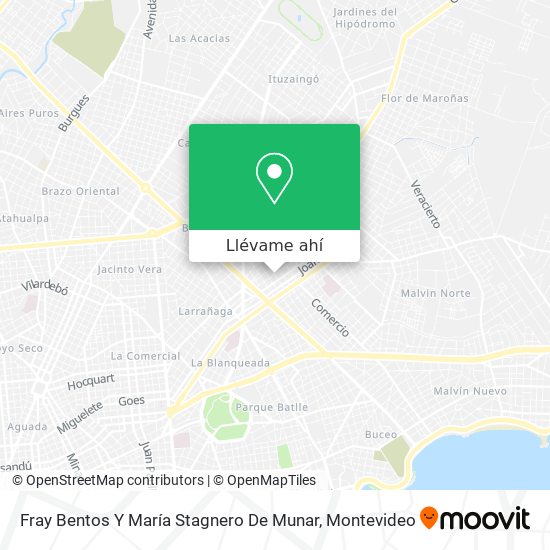 Mapa de Fray Bentos Y María Stagnero De Munar