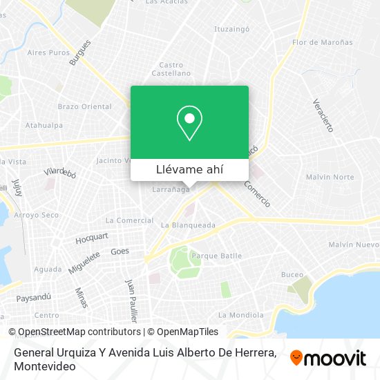 Mapa de General Urquiza Y Avenida Luis Alberto De Herrera