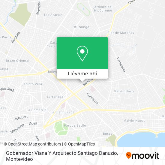 Mapa de Gobernador Viana Y Arquitecto Santiago Danuzio