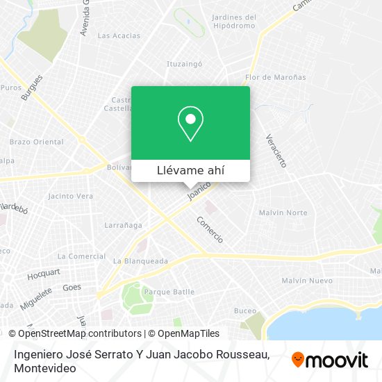 Mapa de Ingeniero José Serrato Y Juan Jacobo Rousseau