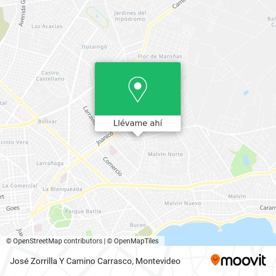 Mapa de José Zorrilla Y Camino Carrasco