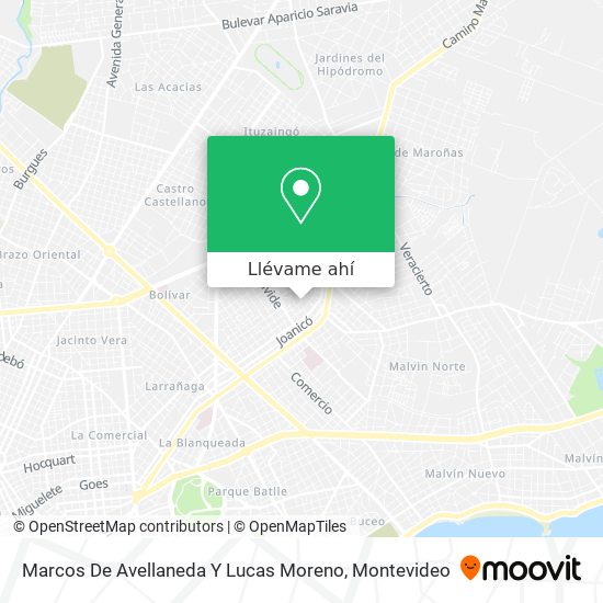 Mapa de Marcos De Avellaneda Y Lucas Moreno