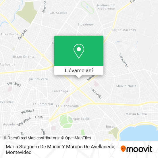 Mapa de María Stagnero De Munar Y Marcos De Avellaneda