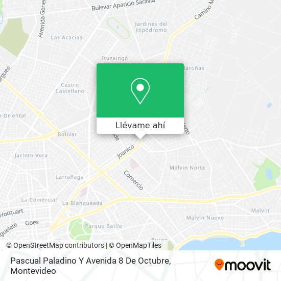 Mapa de Pascual Paladino Y Avenida 8 De Octubre