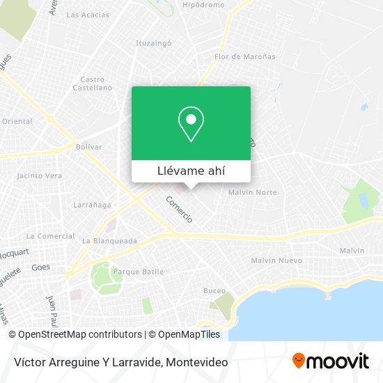 Mapa de Víctor Arreguine Y Larravide
