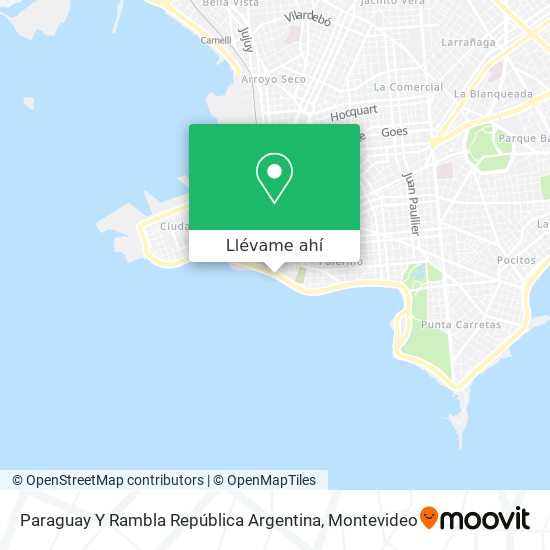 Mapa de Paraguay Y Rambla República Argentina