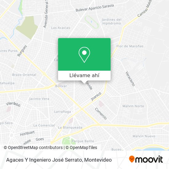 Mapa de Agaces Y Ingeniero José Serrato