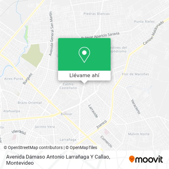 Mapa de Avenida Dámaso Antonio Larrañaga Y Callao