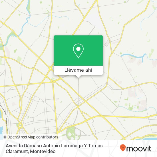 Mapa de Avenida Dámaso Antonio Larrañaga Y Tomás Claramunt