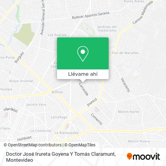 Mapa de Doctor José Irureta Goyena Y Tomás Claramunt
