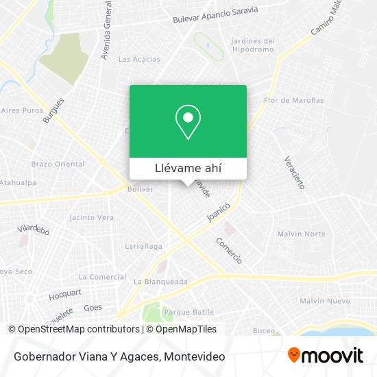 Mapa de Gobernador Viana Y Agaces