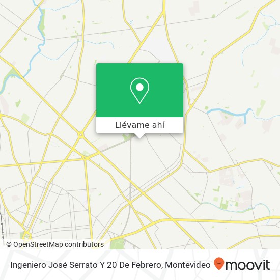 Mapa de Ingeniero José Serrato Y 20 De Febrero
