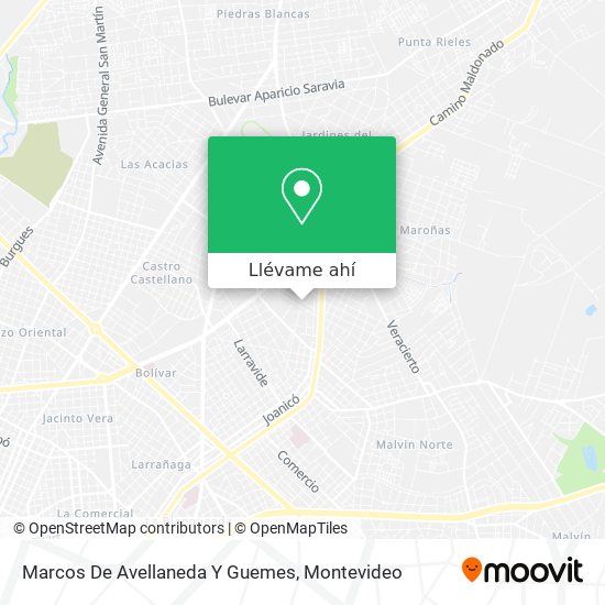Mapa de Marcos De Avellaneda Y Guemes