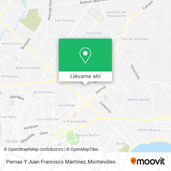 Mapa de Pernas Y Juan Francisco Martínez