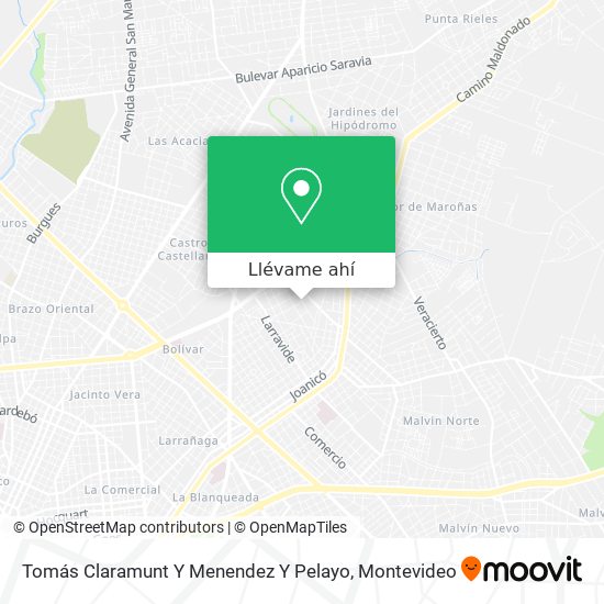 Mapa de Tomás Claramunt Y Menendez Y Pelayo