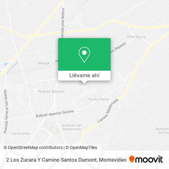 Mapa de 2 Los Zucara Y Camino Santos Dumont