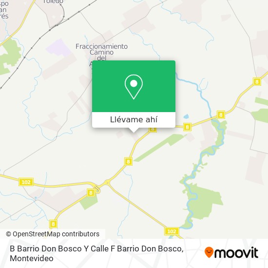 Mapa de B Barrio Don Bosco Y Calle F Barrio Don Bosco