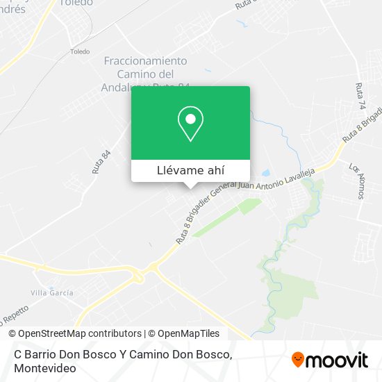 Mapa de C Barrio Don Bosco Y Camino Don Bosco
