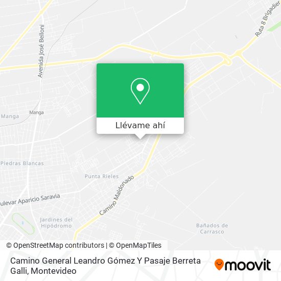 Mapa de Camino General Leandro Gómez Y Pasaje Berreta Galli