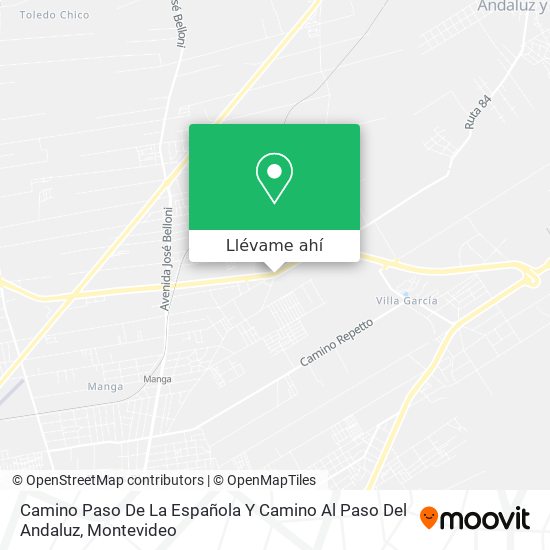 Mapa de Camino Paso De La Española Y Camino Al Paso Del Andaluz