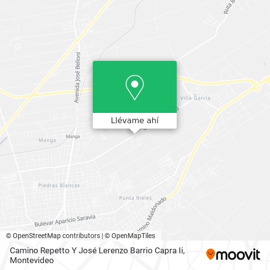 Mapa de Camino Repetto Y José Lerenzo Barrio Capra Ii