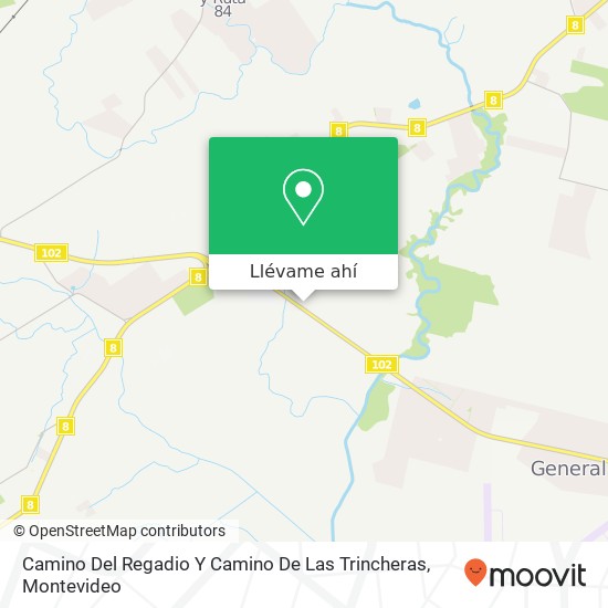 Mapa de Camino Del Regadio Y Camino De Las Trincheras