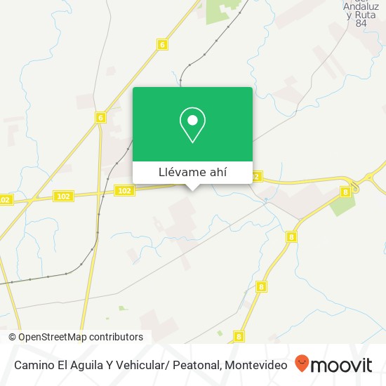 Mapa de Camino El Aguila Y Vehicular/ Peatonal