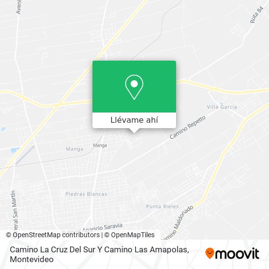 Mapa de Camino La Cruz Del Sur Y Camino Las Amapolas
