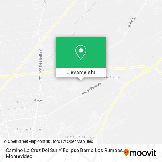 Mapa de Camino La Cruz Del Sur Y Eclipse Barrio Los Rumbos