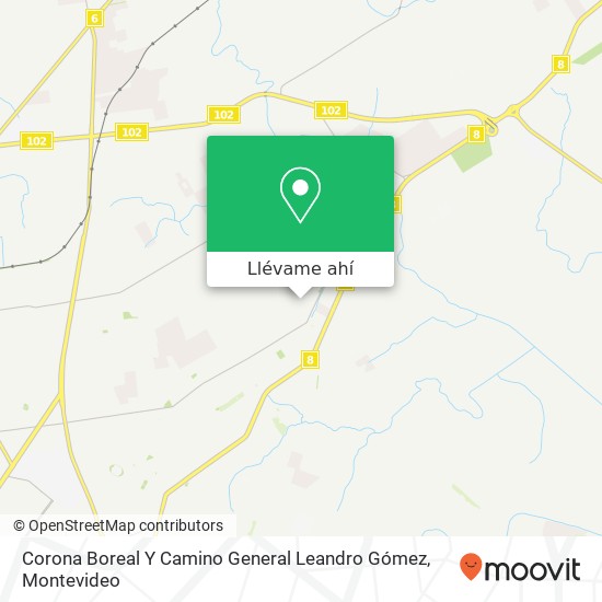 Mapa de Corona Boreal Y Camino General Leandro Gómez