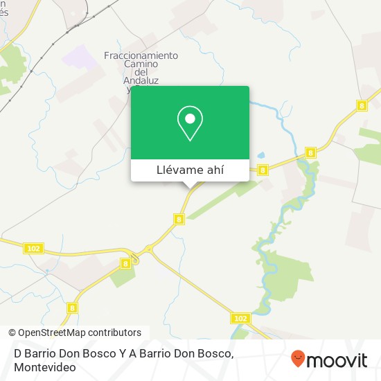 Mapa de D Barrio Don Bosco Y A Barrio Don Bosco