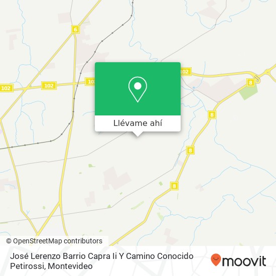Mapa de José Lerenzo Barrio Capra Ii Y Camino Conocido Petirossi