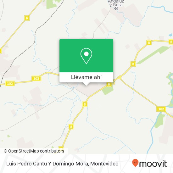 Mapa de Luis Pedro Cantu Y Domingo Mora