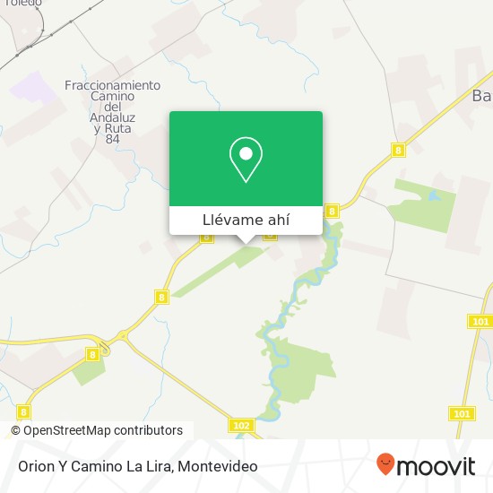 Mapa de Orion Y Camino La Lira