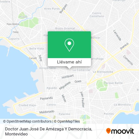 Mapa de Doctor Juan José De Amézaga Y Democracia