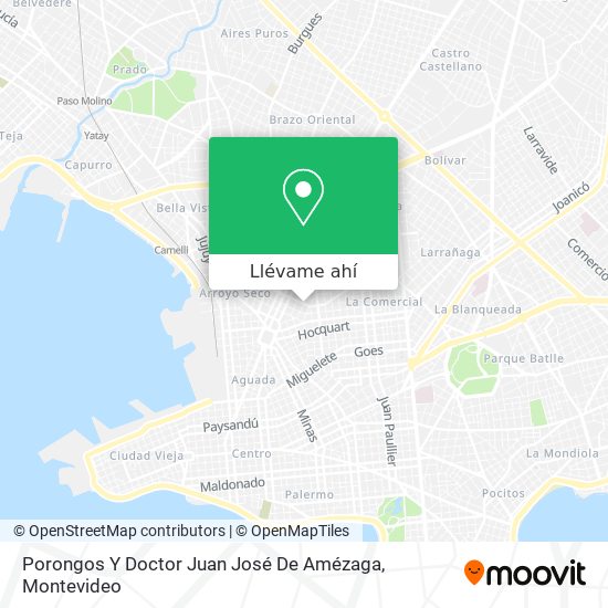 Mapa de Porongos Y Doctor Juan José De Amézaga