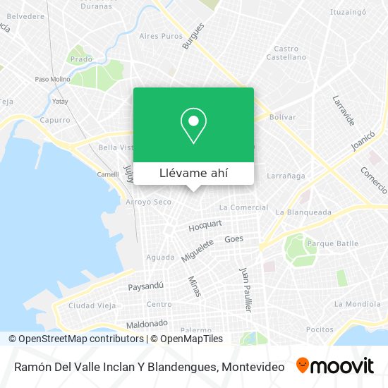 Mapa de Ramón Del Valle Inclan Y Blandengues