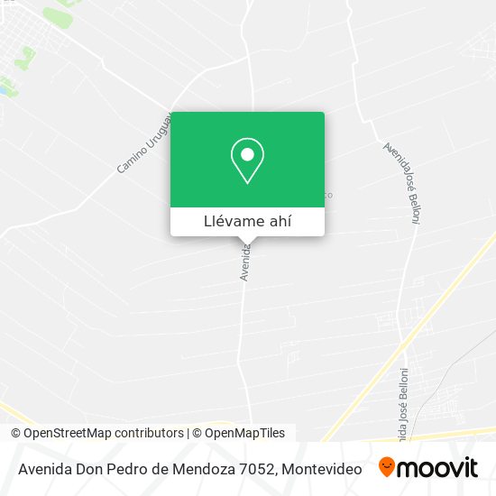 Mapa de Avenida Don Pedro de Mendoza 7052