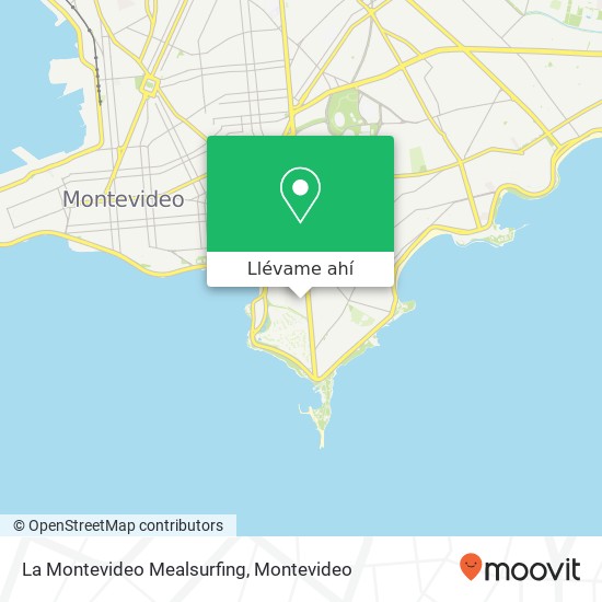 Mapa de La Montevideo Mealsurfing, Ingeniero Carlos Maggiolo Parque Rodó, Montevideo, 11300