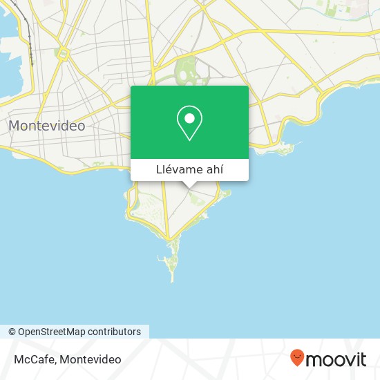 Mapa de McCafe, 21 de Setiembre Punta Carretas, Montevideo, 11300