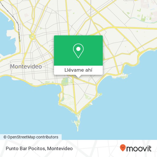 Mapa de Punto Bar Pocitos, Libertad Pocitos, Montevideo, 11300