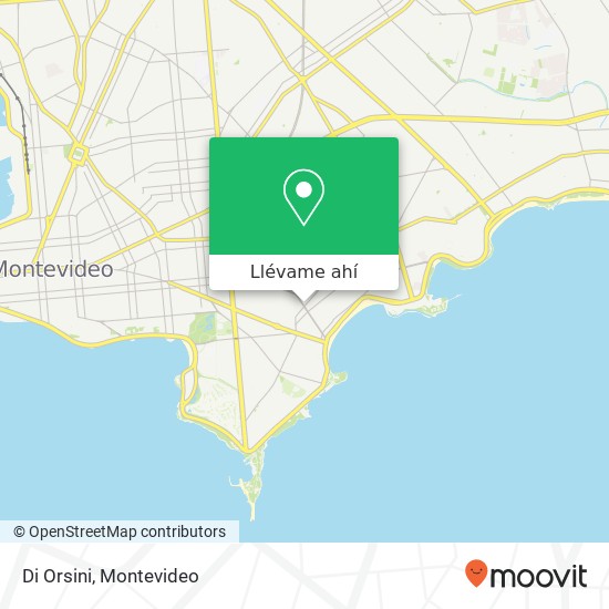 Mapa de Di Orsini, Avenida Brasil Pocitos, Montevideo, 11300