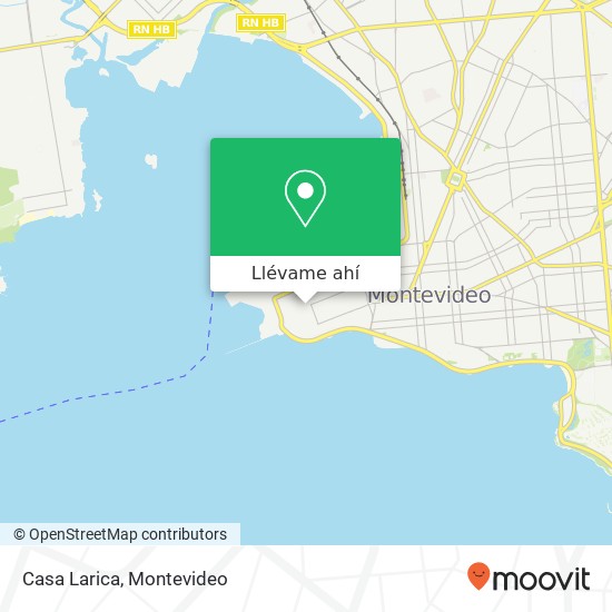 Mapa de Casa Larica, 25 de Mayo Ciudad Vieja, Montevideo, 11000