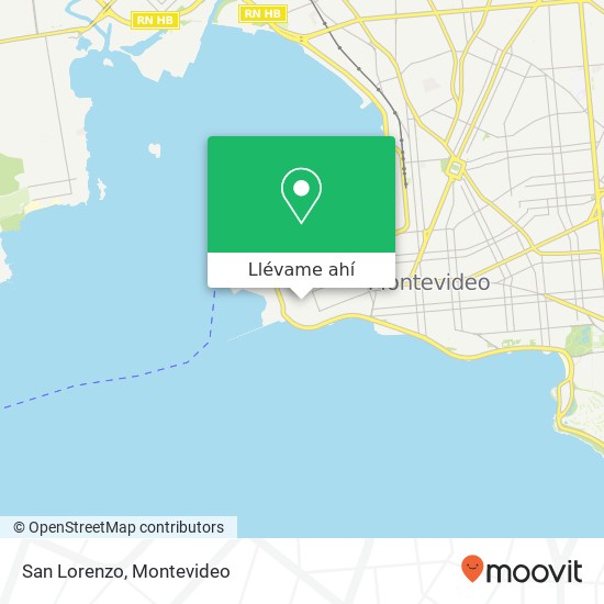 Mapa de San Lorenzo, Washington Ciudad Vieja, Montevideo, 11000