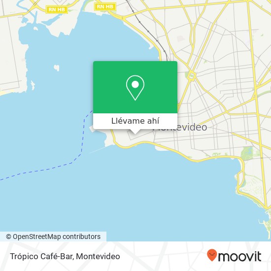 Mapa de Trópico Café-Bar, Zabala Ciudad Vieja, Montevideo, 11000